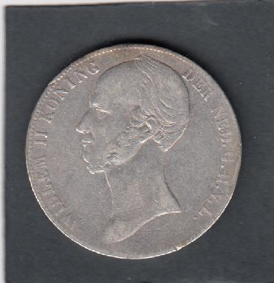 Beschrijving: 2 1/2 Gulden WILLEM II